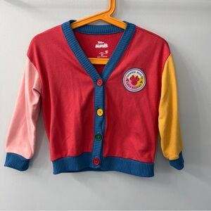 Disney Minnie Mouse Multicolored Long Sleeve Varsity Nature Cardigan 2T
